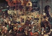 NEEFFS, Pieter the Elder The Battle Between Carnival and Lent oil painting artist